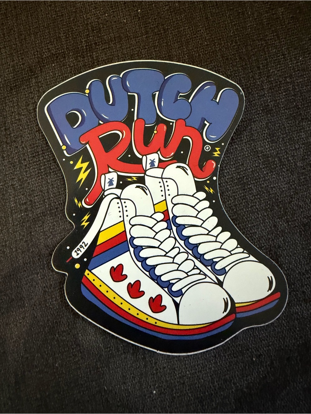 Retro Dutch Run Sneaker Dutch Bros Sticker